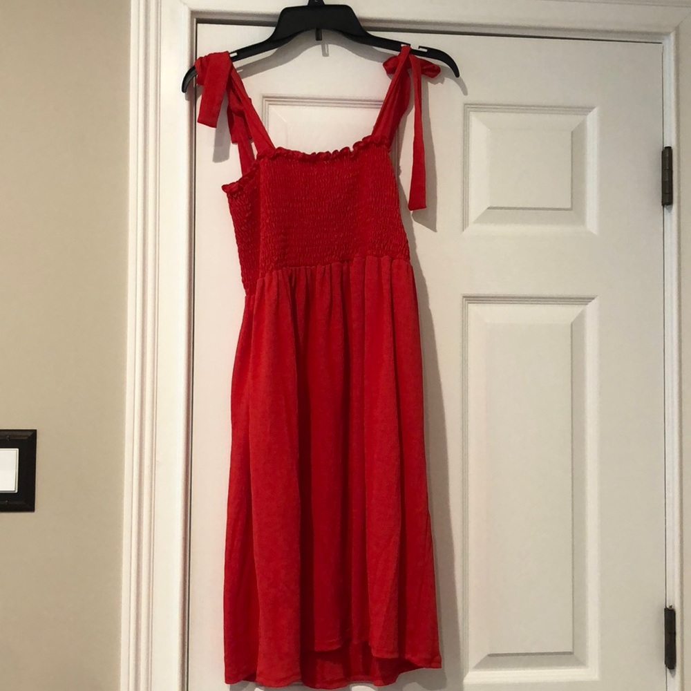 Red dress